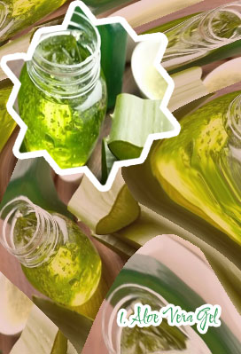 Aloe vera gel on dark circles