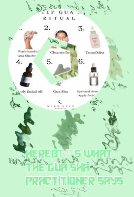 Gua sha on hands
