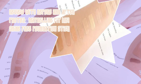 Maybelline fit me stick foundation swatches