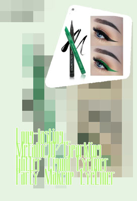 Metallic green liquid eyeliner