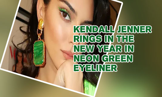 Neon green eyeliner