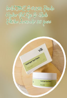 Panda hydrogel eye patch avocado