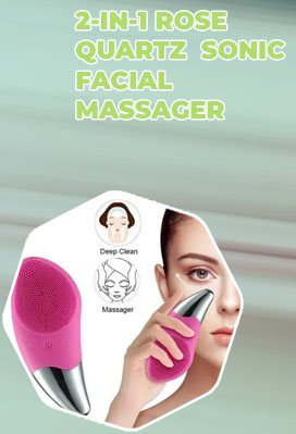 Sonic facial massage roller